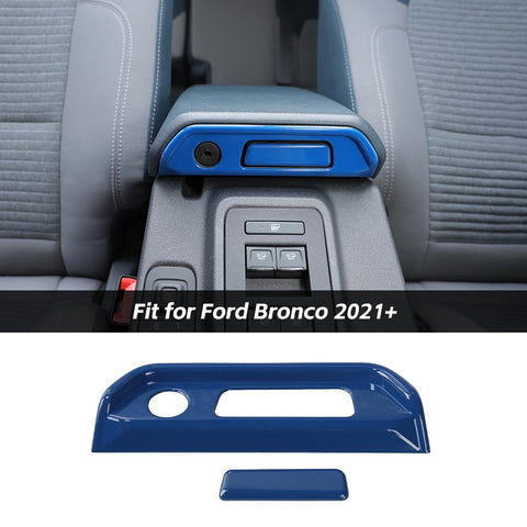 For 2021+ Ford Bronco Car Armrest Box Switch Decoration Cover Trim