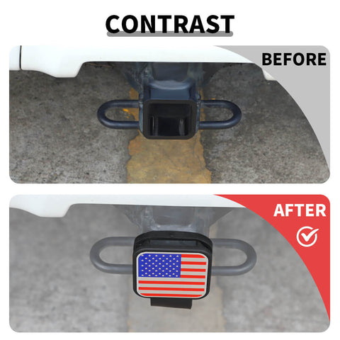 For Universal Car Trailer Hitch Cover Trailer Hook Dustproof Plug Square Mouth Protector