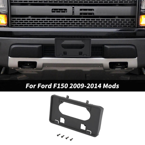 For 2009-2014 Ford F150 Front Bumper License Plate Holde Frame