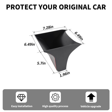 For 2015+ Ford Mustang Rear Seat Storage Tray Box Container Organizer Bin