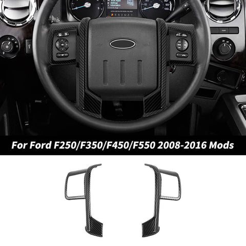 For 2008-2016 Ford F250/F350/F450/F550 Interior Steering Wheel Cover Trim