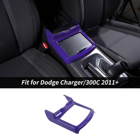 Interior Central Cup Holder Frame Trim Cover For Dodge Charger/300C 2011+ Accessories | CheroCar