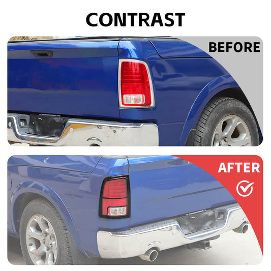For 2009-2017 Dodge Ram Taillight Light Trim Bezel Lamp Cover B-Style