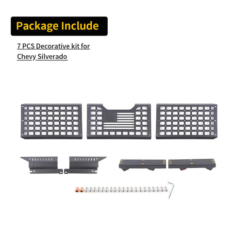 For 2022+ Chevy Silverado Rear Tailgate Extension Guard Plate Holder Frame