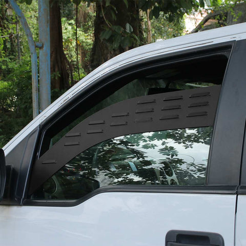 For 2009-2014 F150 black Rear Window Louver Vent Trim