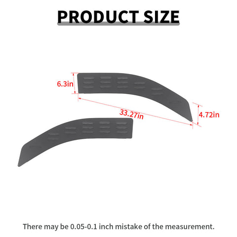 For 2014-2018 Chevy Silverado/GMC Sierra Front/Rear Window Glass Louver Air Vent Panel 2Dr 4Dr