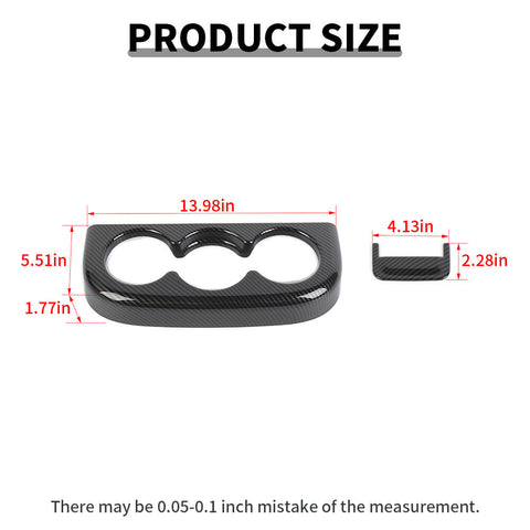 For 2007-2013 Chevy Silverado/GMC-SIERRA Front Armrest Box Cup Holder Panel Trim Cover