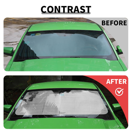 For 2008-2014 Ford Mustang Front Windshield Sunshade Shade Shield Sun Visor Mat