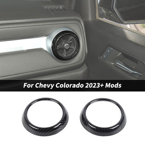 For 2023+ Chevy Colorado Center Console Air Vent Trim Ring Cover