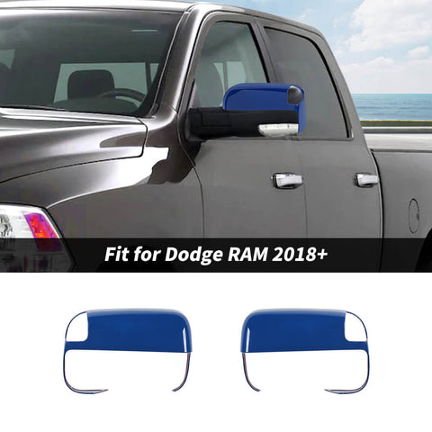 For 2018+ Dodge Ram Towing Mirror Top Half Cover Trim W/Turn Signal Cut-Outs