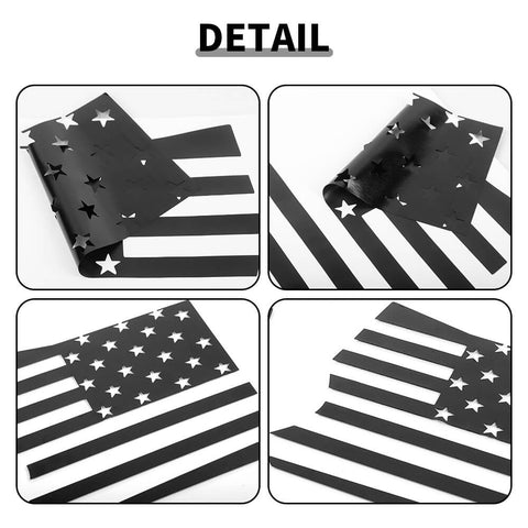 For 2015+ Ford Mustang Rear Fender Trim Sticker American Flag