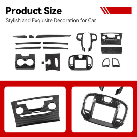 For 2011-2014 Chrysle 300/300C Interior Center Console Decoration Cover Trim Kit