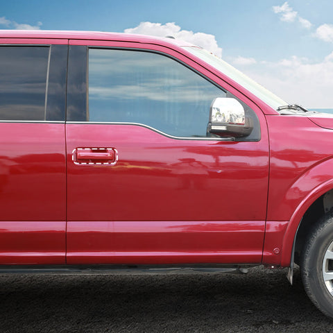 For 2015-2020 Ford F150 Exterior Car Door Handle Shell Cover Trim (2 pcs)