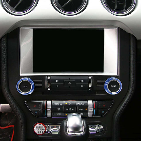 30 x Interior Full Set Decoration Cover Trim Kit For Ford Mustang 2015+ Blue Accessories | CheroCar