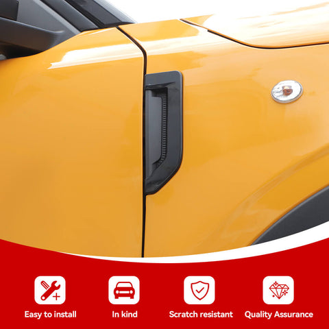 For 2021+ Ford Bronco Sport Fender Side Air Vent Leaf Plate Cover Trim