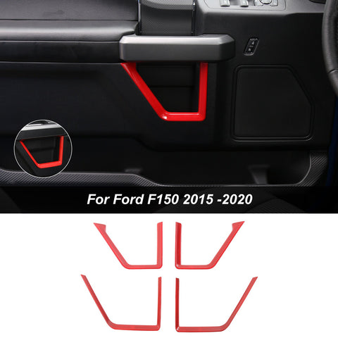 Interior Trim Full Set Available Separately Red For Ford F150 2015-2020 Accessories | CheroCar