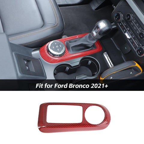 Center Console Gear Shifter Panel Cover Trim For Ford Bronco 2021+ Accessories | CheroCar