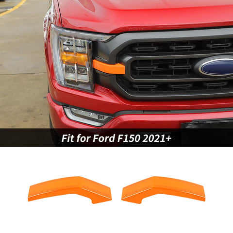 Front Bumper Grille Decor Cover Trim For Ford F150 2021+ Carbon Fiber｜CheroCar