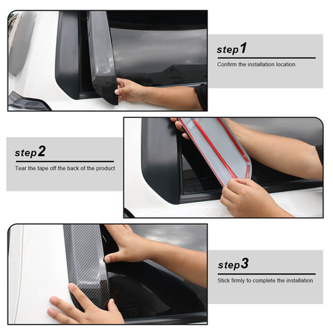 For 2010-2023 Toyota 4Runner Rear Tailgate Window Pillar Mould Cover Trim