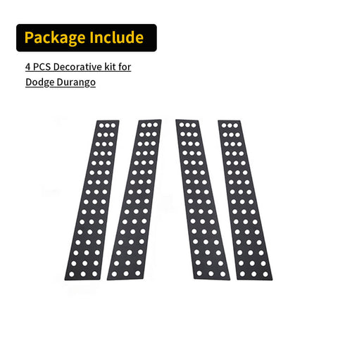 For 2011+ Dodge Durango Car Exterior Window Pillar Post Decor Trim Panel Accessories
