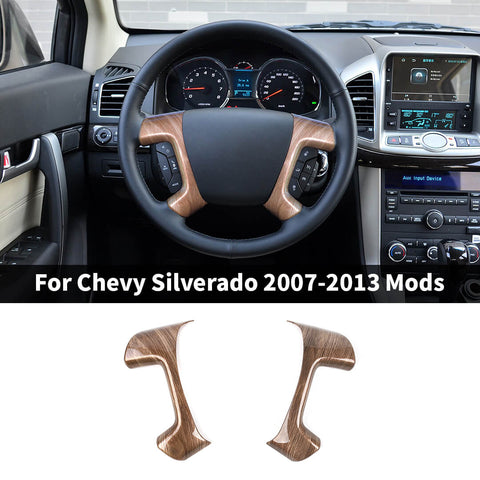 For 2007-2013 Chevy Silverado/Suburban/Avalanche/Tahoe & GMC SIERRA/Yukon Steering Wheel Trim Cover Molded
