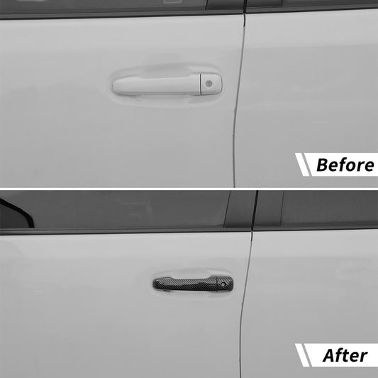 For 2010-2024 Toyota 4Runner Door Handle Trim Decor Cover With Smart Key Holes