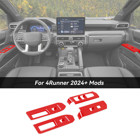 For 2024+ Toyota 4Runner Window Lift Panel Trim Decoration