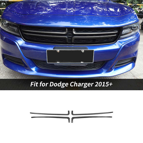 Front Grille Inserts Trim Frame Cover For Dodge Charger 2015+ Accessories | CheroCar