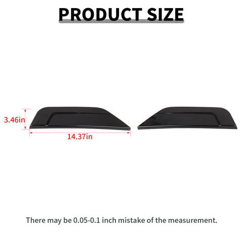 For 2021+ Ford F150 Smoked Black Front Fog Light Lamp Cover Trim Shell Guard