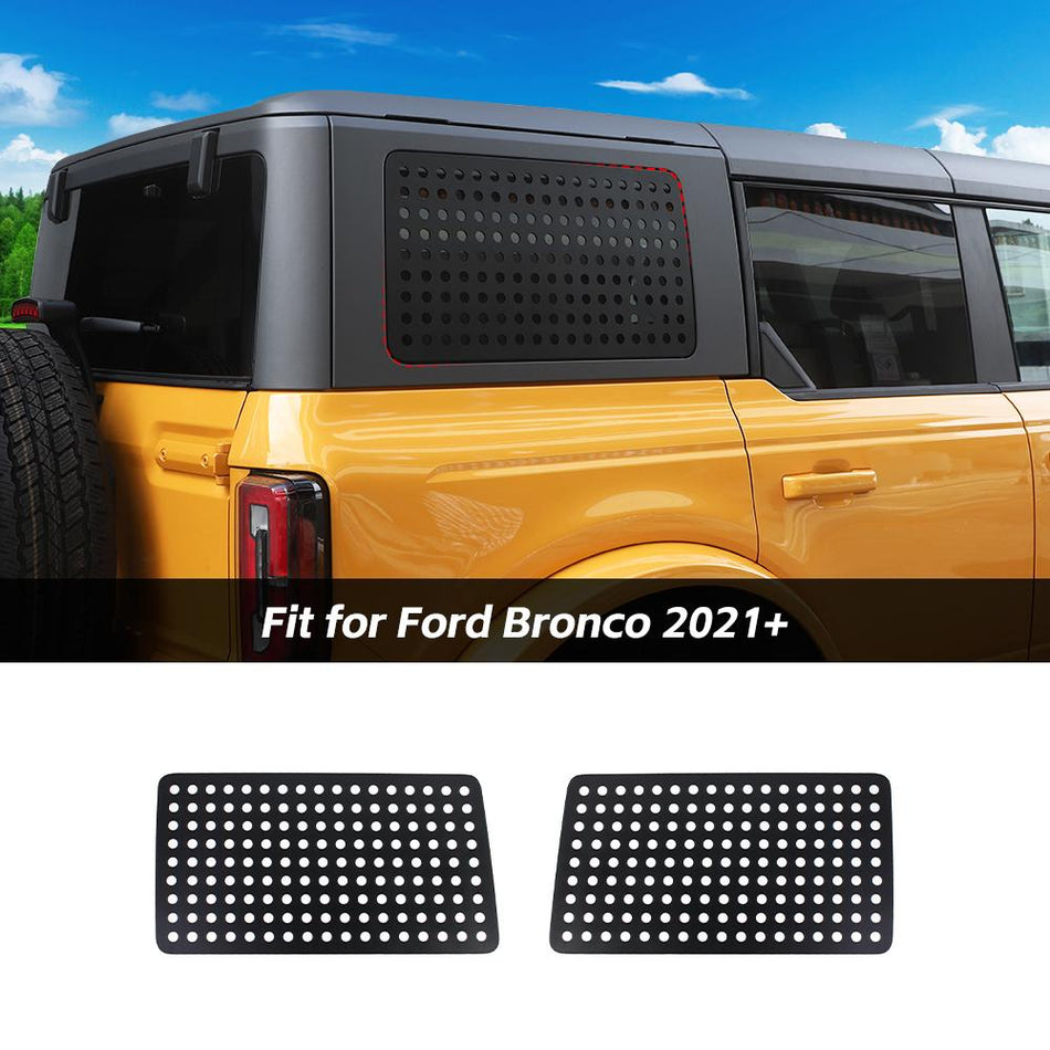 For 2021+ Ford Bronco 2/4-Door Rear L&R Window Glass Cover Trim