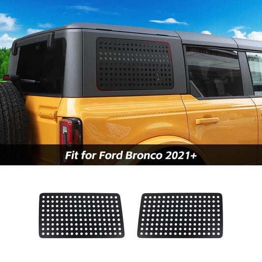 Rear L&R Window Glass Cover Trim For Ford Bronco 2021+ 2/4-Door Accessories | CheroCar