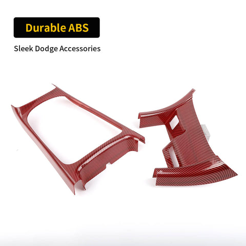 For 2014-2020 Dodge Durango Center Console Gear Shift Panel Cover Trim