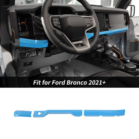 Center Console Dashboard Cover Decor Trim Strip for Ford Bronco 2021+｜CheroCar