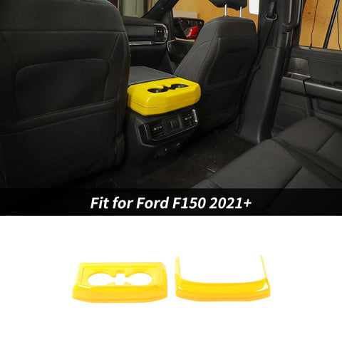 Interior Rear Cup Holder Panel Trim Cover For Ford F150 2021+ Accessories | CheroCar