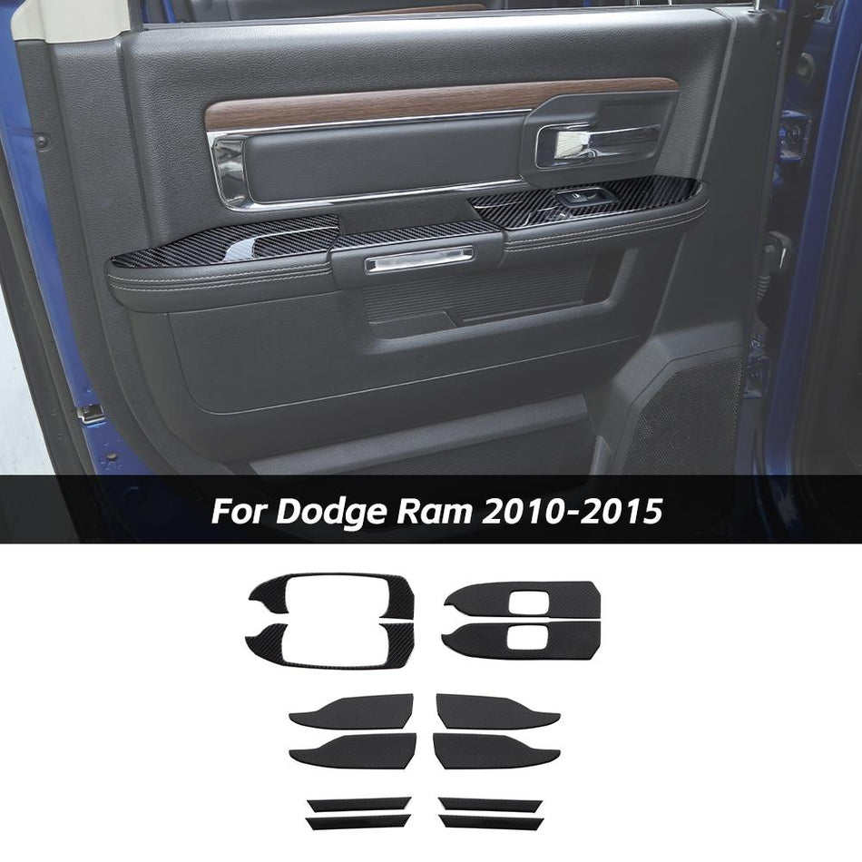 For 2010-2015 Dodge Ram Interior Door Handle Armrest Panel Trim Decoration Cover