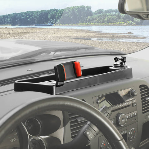 For 2007-2013 Chevy Silverado Center Console Phone Holder Stand Storage Box
