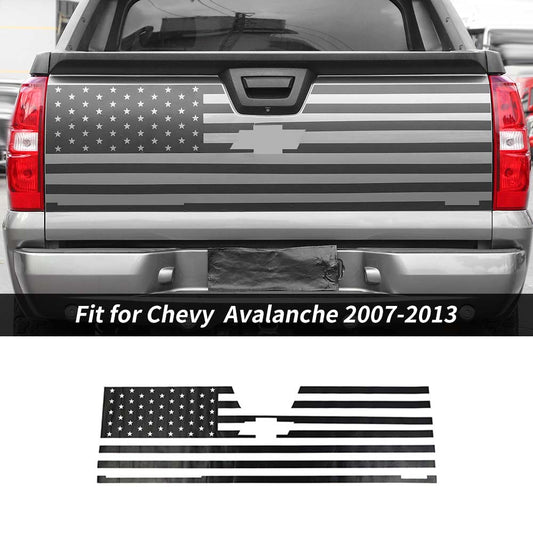 US Flag Car Rear Tailgate Sticker Decal Cover For Chevy Avalanche 2007-2013 Accessories | CheroCar