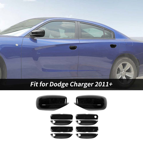 Side View Mirror/Outer Door Handle & Door Bowl Cover Trim For Dodger Charger 2011+ Accessories | CheroCar