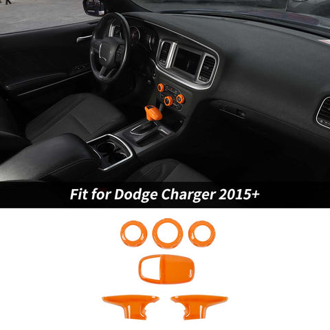 Gear Lever Trim/Air Conditioner Switch Panel Trim For Dodge Charger/Challenger 2015+ Accessories | CheroCar