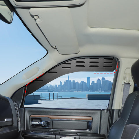 For 2009-2017 Dodge RAM Front Rear Window Glass Louver Ventilation Panel Air Vent Plate