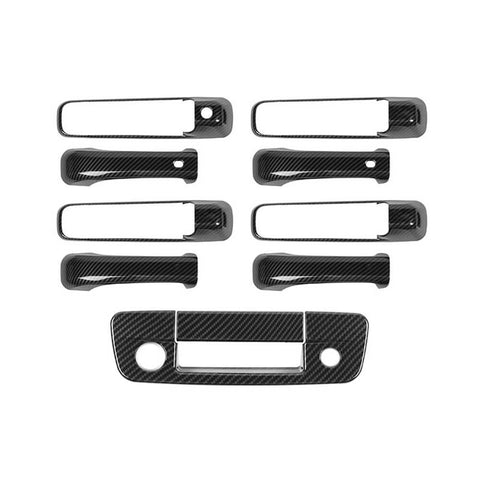 For 2009-2018 Dodge RAM Car Door Handle Rear Tailgate W/Keyhole Trim Cover