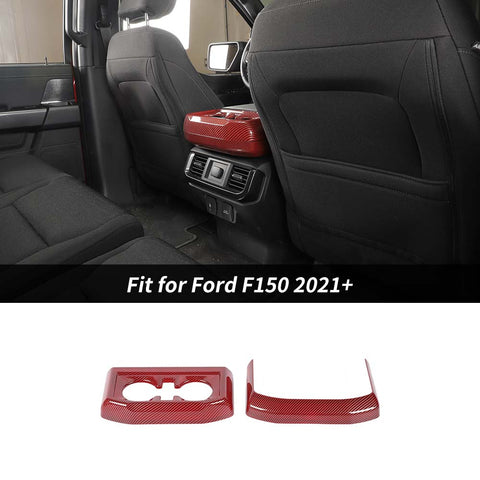 Interior Rear Cup Holder Panel Trim Cover For Ford F150 2021+ Accessories | CheroCar