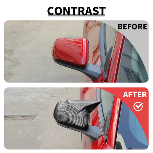 For 2015+ Ford Mustang Rearview Mirror Shell Cover Mirrors Cap Trim (2 pcs)