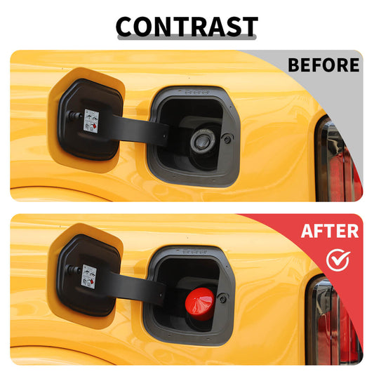 For 2021+ Ford F150/Bronco/2019+ Chevy Silverado Fuel Filler Cover Capless Gas Cap Dust Cover (2 pcs)