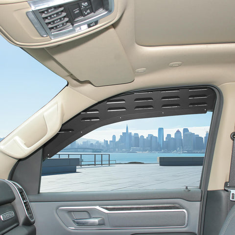 For 2018+ Dodge RAM Front Rear Window Glass Louver Ventilation Panel Air Vent Plate