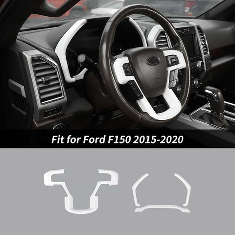 Dashboard Cover Steering Wheel Dash Trim for Ford F150 2015-2020｜CheroCar