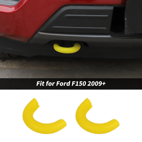 For 2009+ Ford F150 Front Bumper Track Tow Hook Trailer Trim Protect Cover