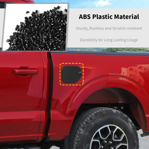For 2021+ Ford F150 Exterior Fuel Filler Door Gas Tank Cap Cover Trim