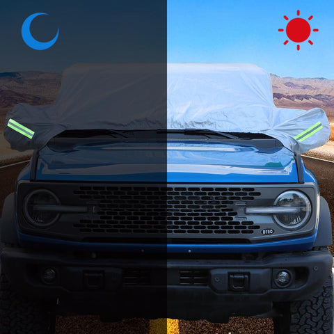 Car Cover All Weather Sun UV Dust Snow Protect For Ford Bronco 2021+ 2/4-Door Accessories | CheroCar