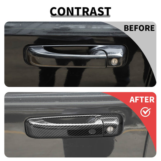 For 2009-2018 Dodge RAM Car Door Handle Rear Tailgate W/Keyhole Trim Cover